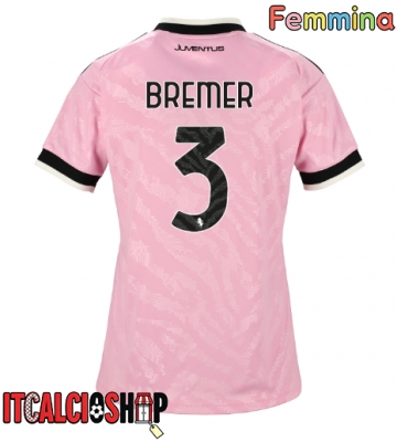 Juventus Gleison Bremer #3 Seconda Maglia Femmina 2026-27 Manica Corta Juventus Gleison Bremer #3 Seconda Maglia Femmina 2026-27 Manica Corta